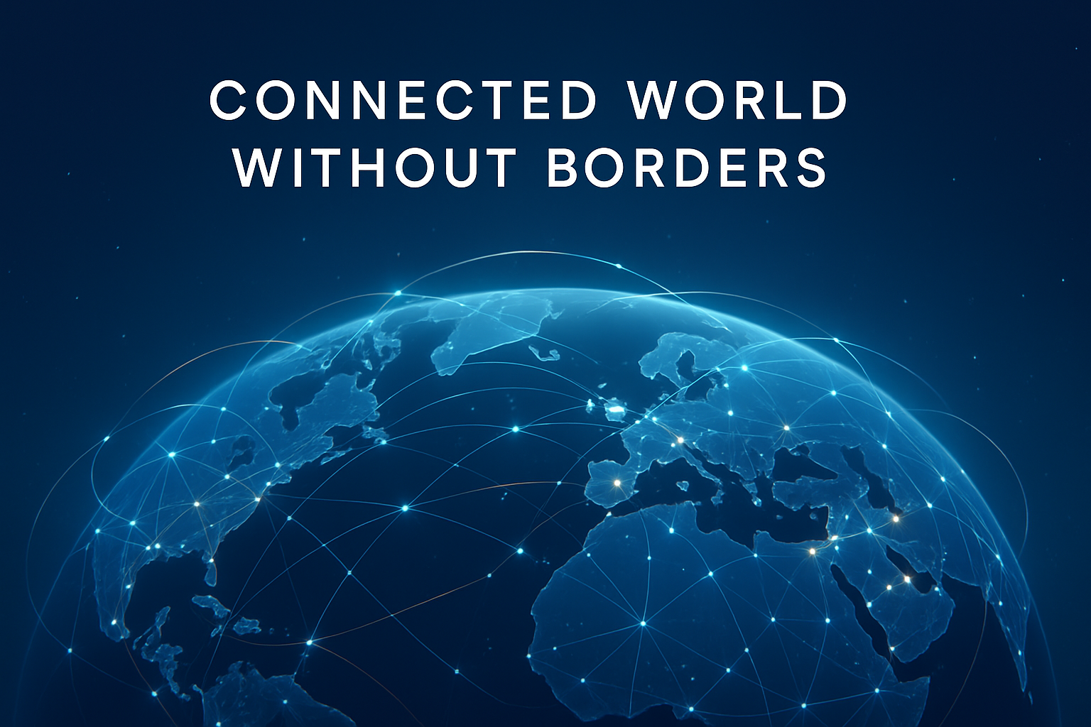 IMAGEN DEL MUNDO Y CONECTADO FRONTERAS, PARA UNA PORTADA DE PAGINA WEB